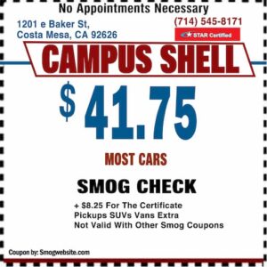 Smog Coupon Costa Mesa